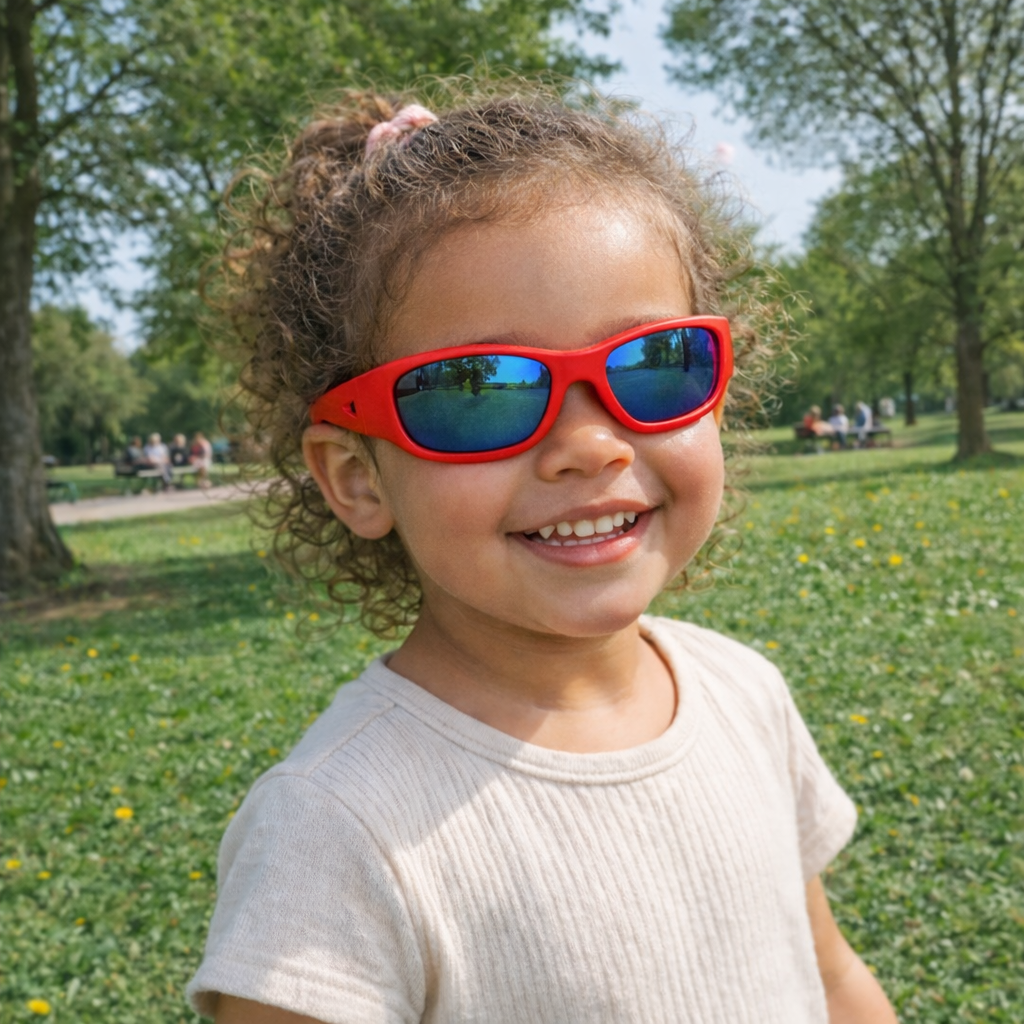 Red Toddler Sunglasses | REVO Lens | Classic Fit | 1-2 Years