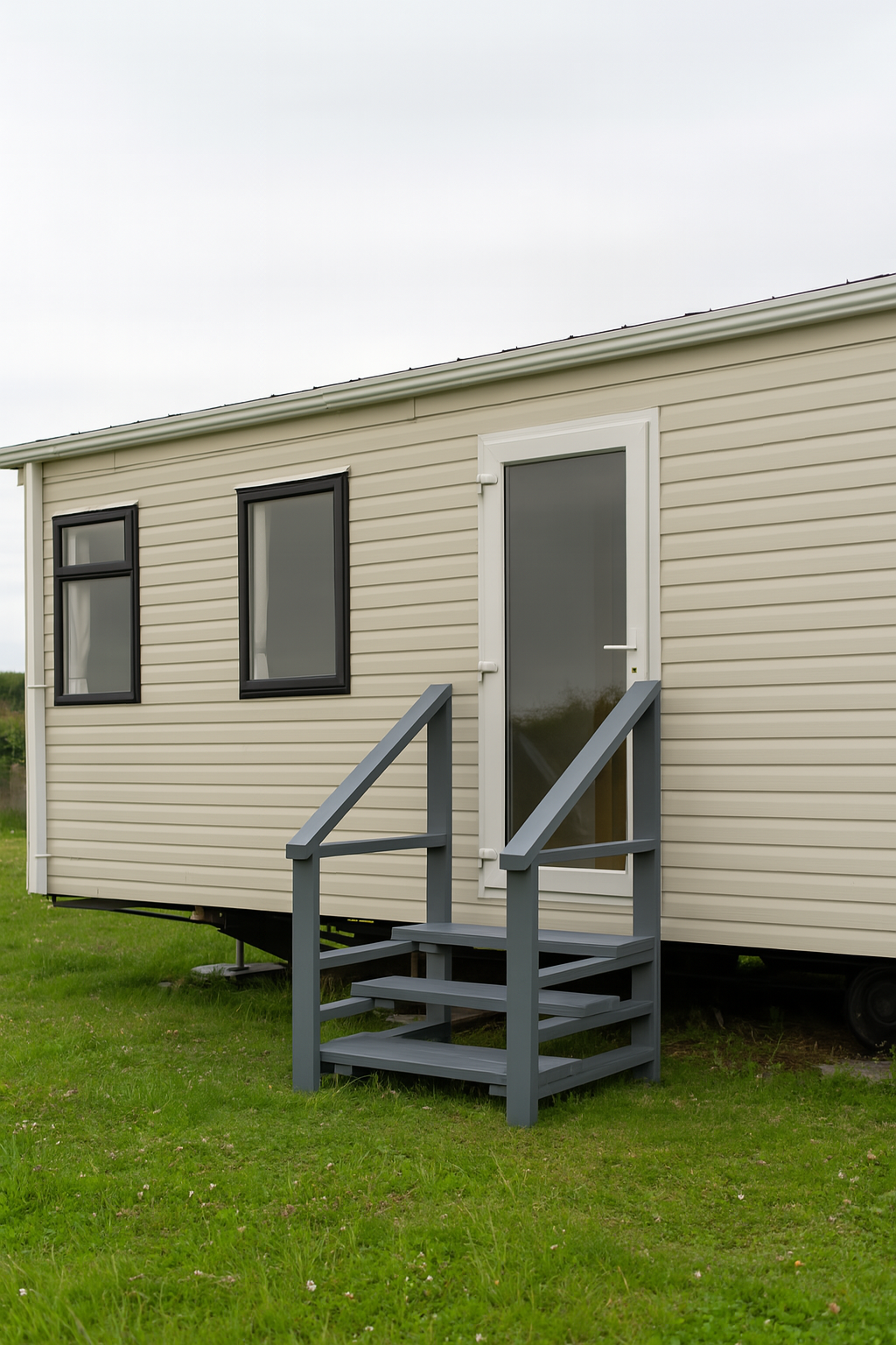 Outdoor Stairs Kit For Caravan and Lodges / Outdoor Wooden Stairs (Partial Assembly Required)