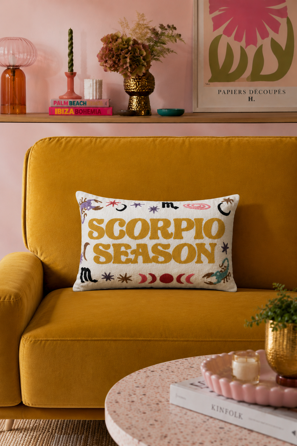 Scorpio Season Needlepoint Cushion