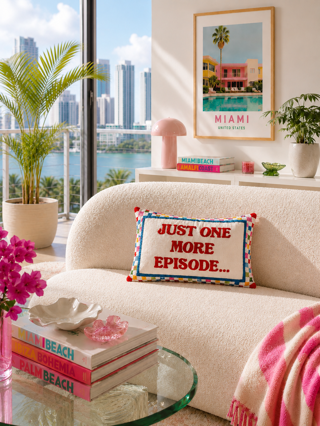 Just One More Episode Needlepoint Cushion