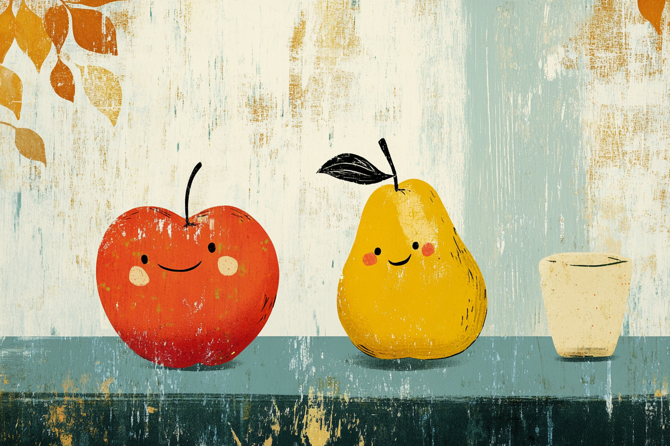 Chatting Fruits Canvas