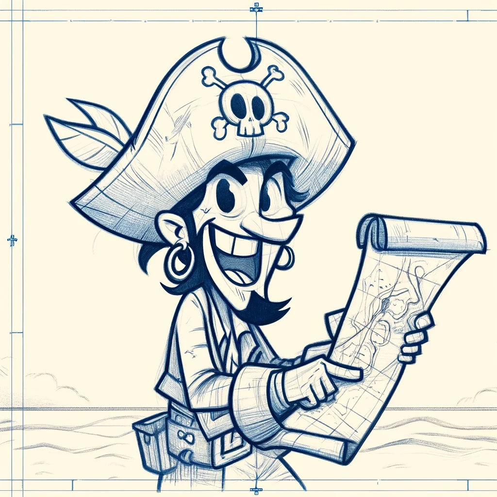 Cheeky Pirate Quest Canvas