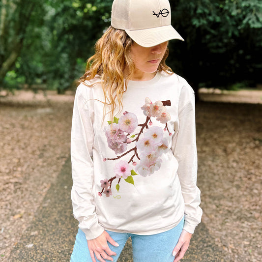 Cherry Blossom Long Sleeve T-Shirt (Unisex)