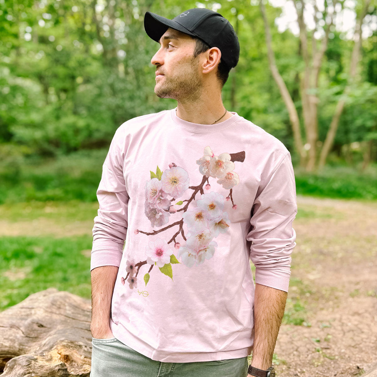 Cherry Blossom Long Sleeve T-Shirt (Unisex)