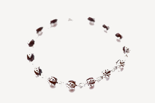 Cherry Red Ladybird Bracelet