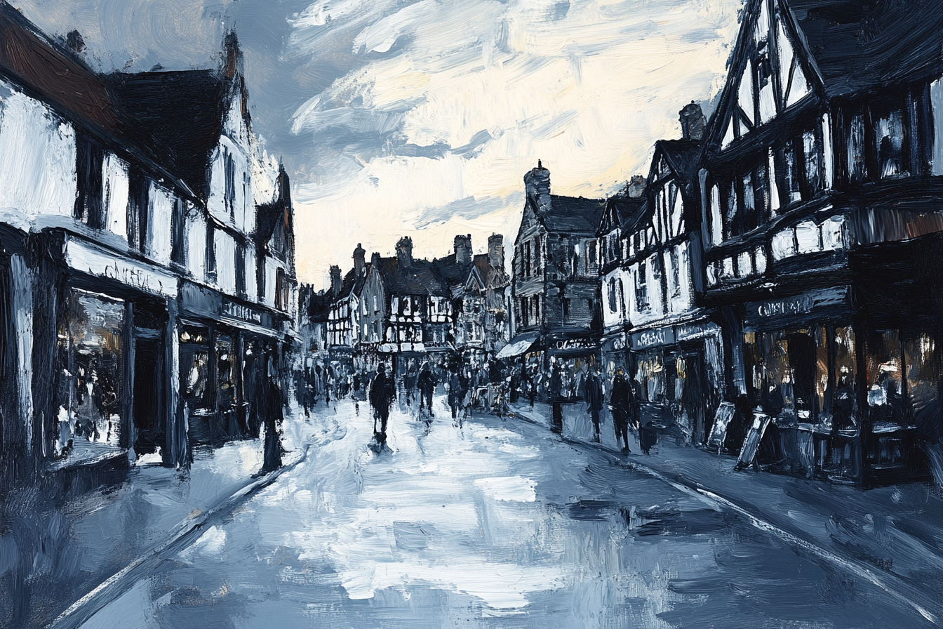 Chester Rows Twilight Canvas
