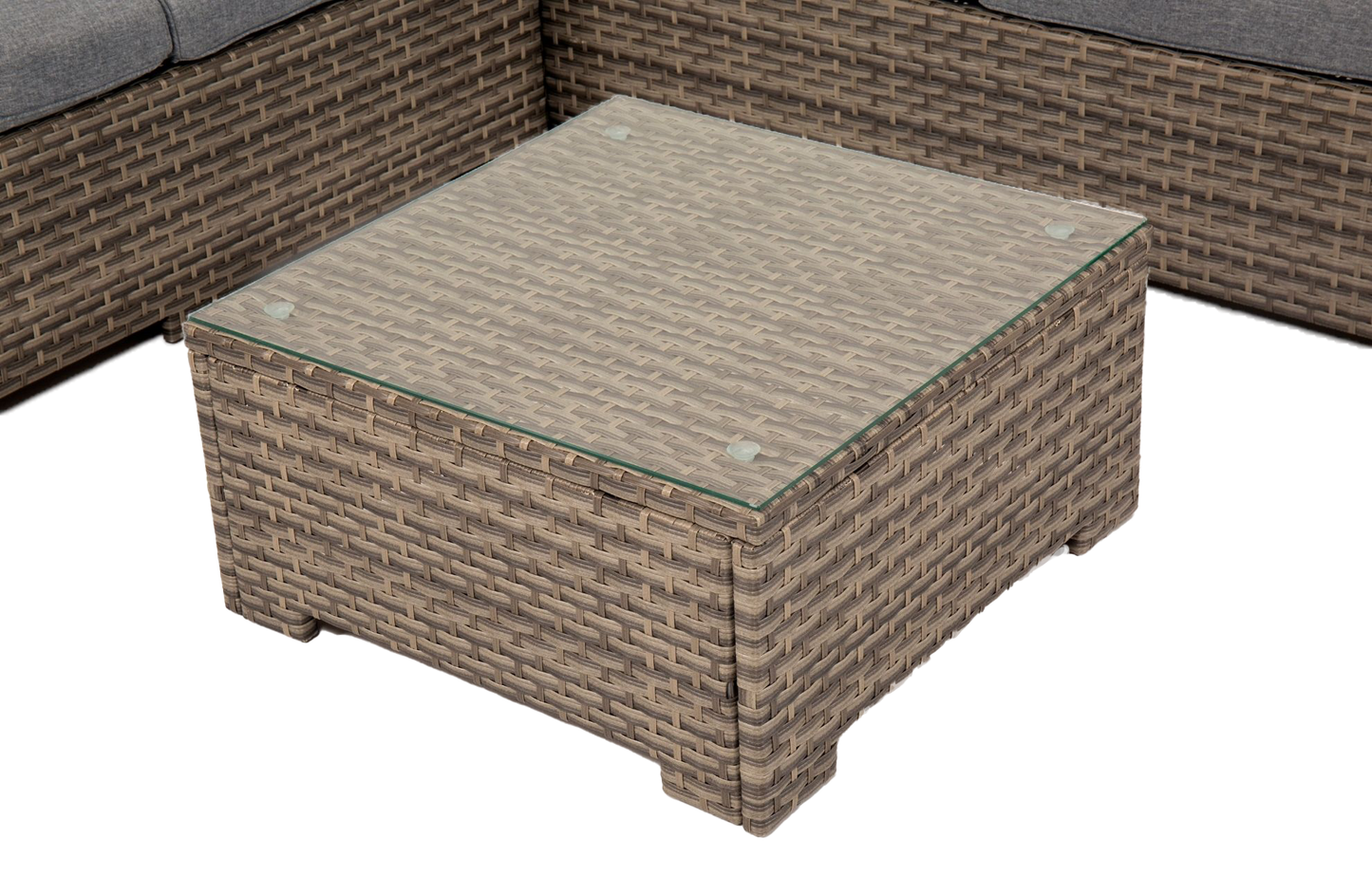 Chesterton Grey 5 Seater Corner Rattan Garden Sofa Lounge Set