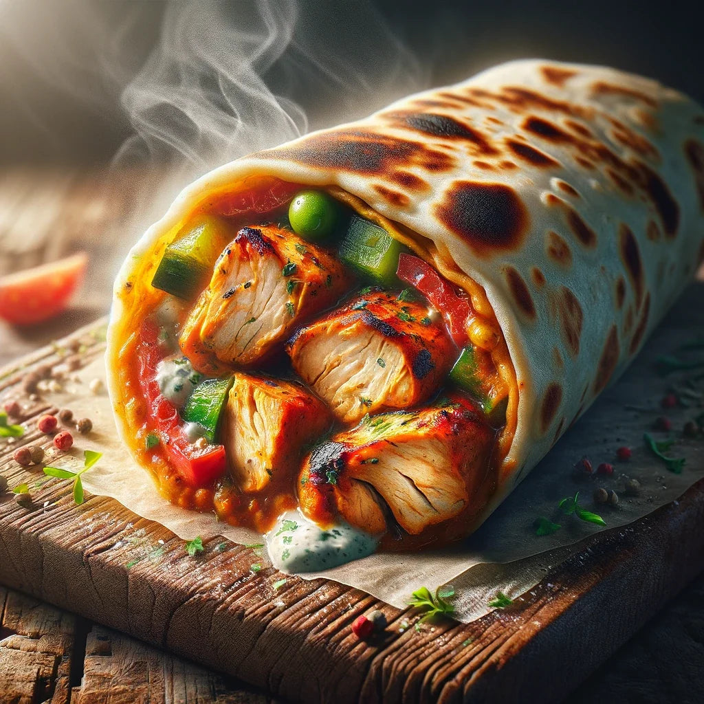 Chicken Tikka Roll Delight Canvas