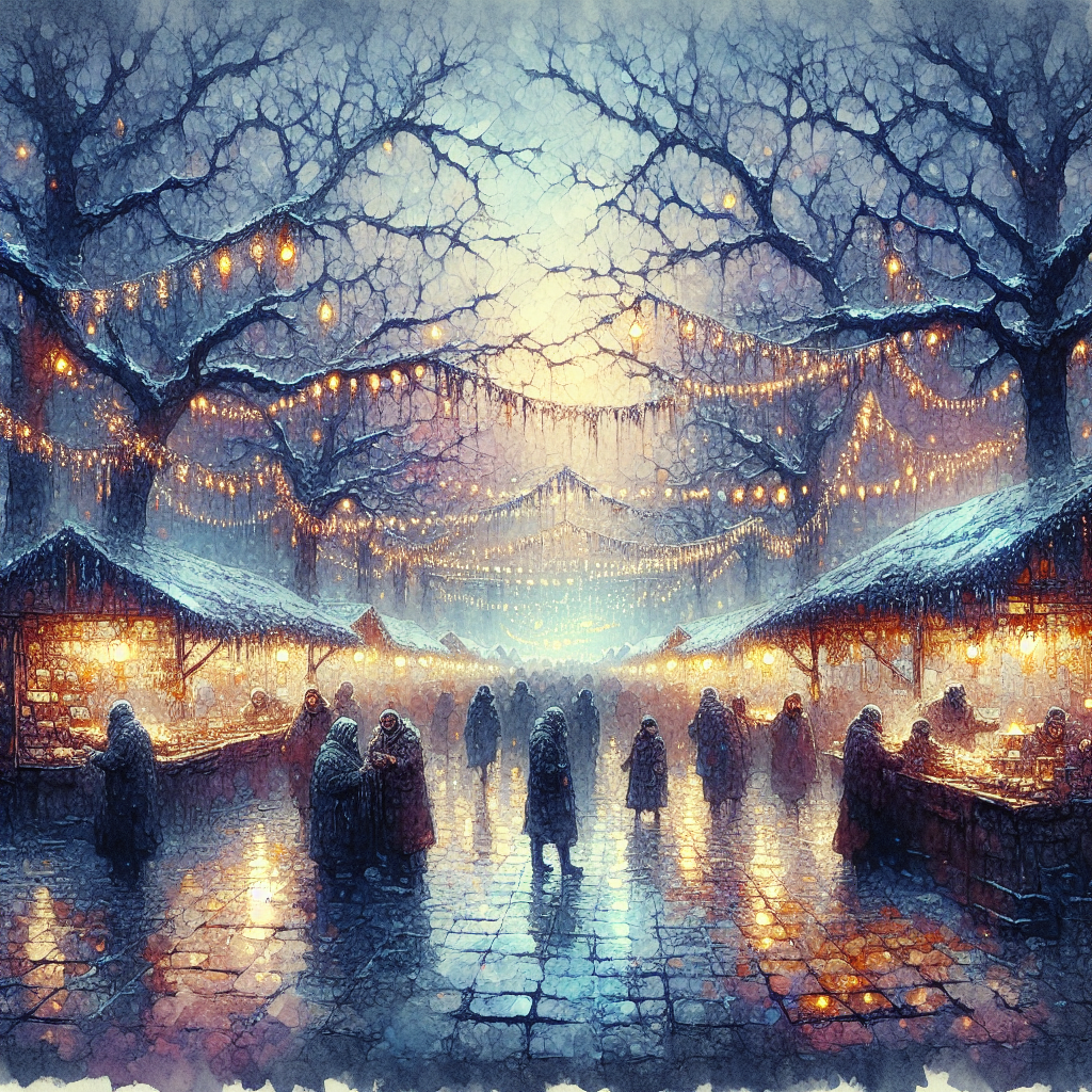 Chilly Evening Festivity Canvas
