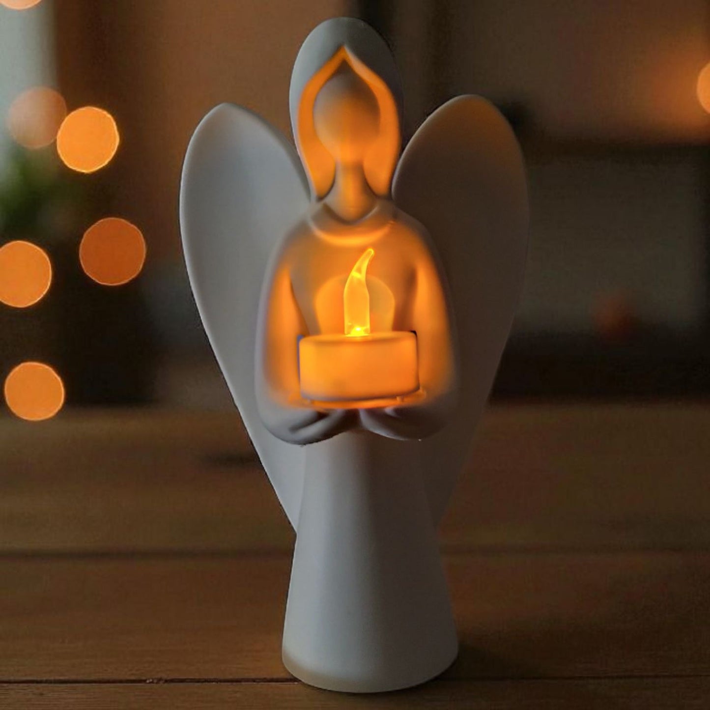 3D Printed Christmas Angel with LED Tealight Holder
