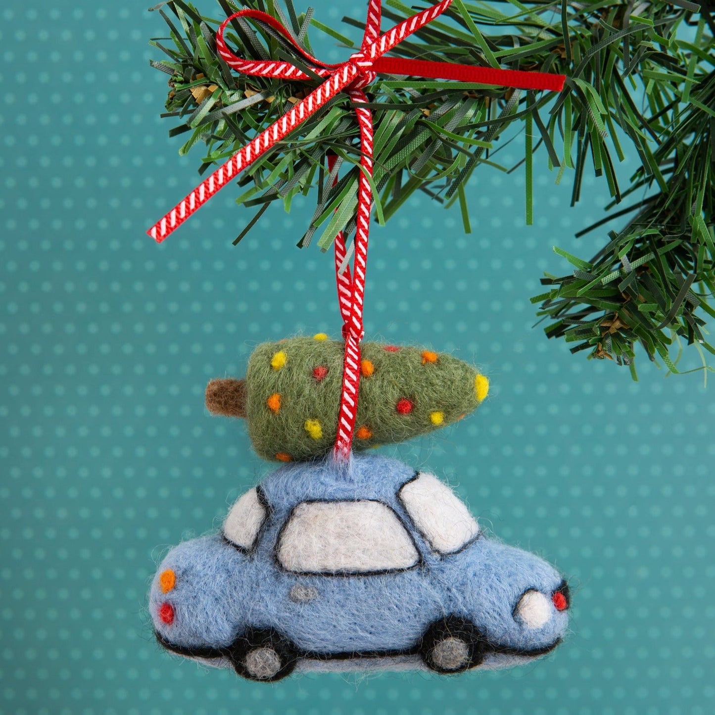 Christmas Car Decoration Needle Felting Kit for Beginners