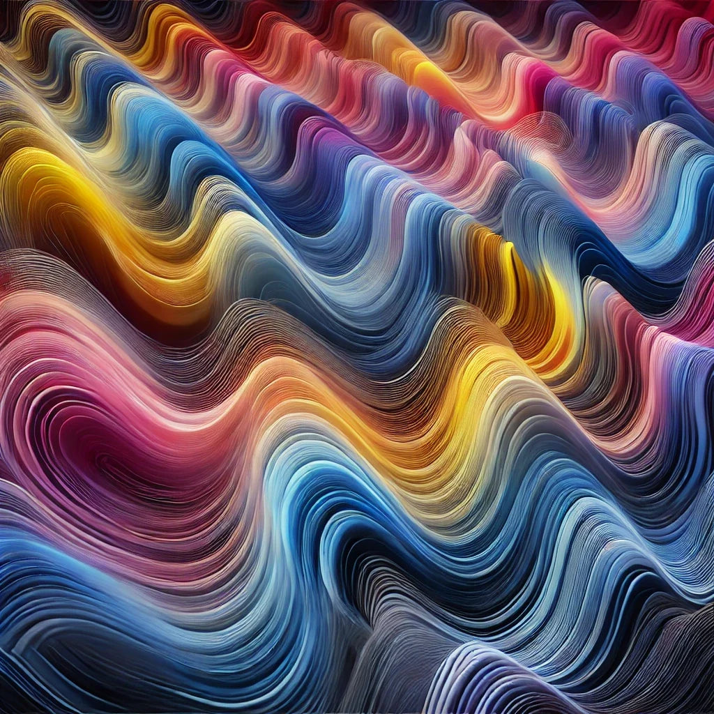 Chromatic Wave Harmony Canvas