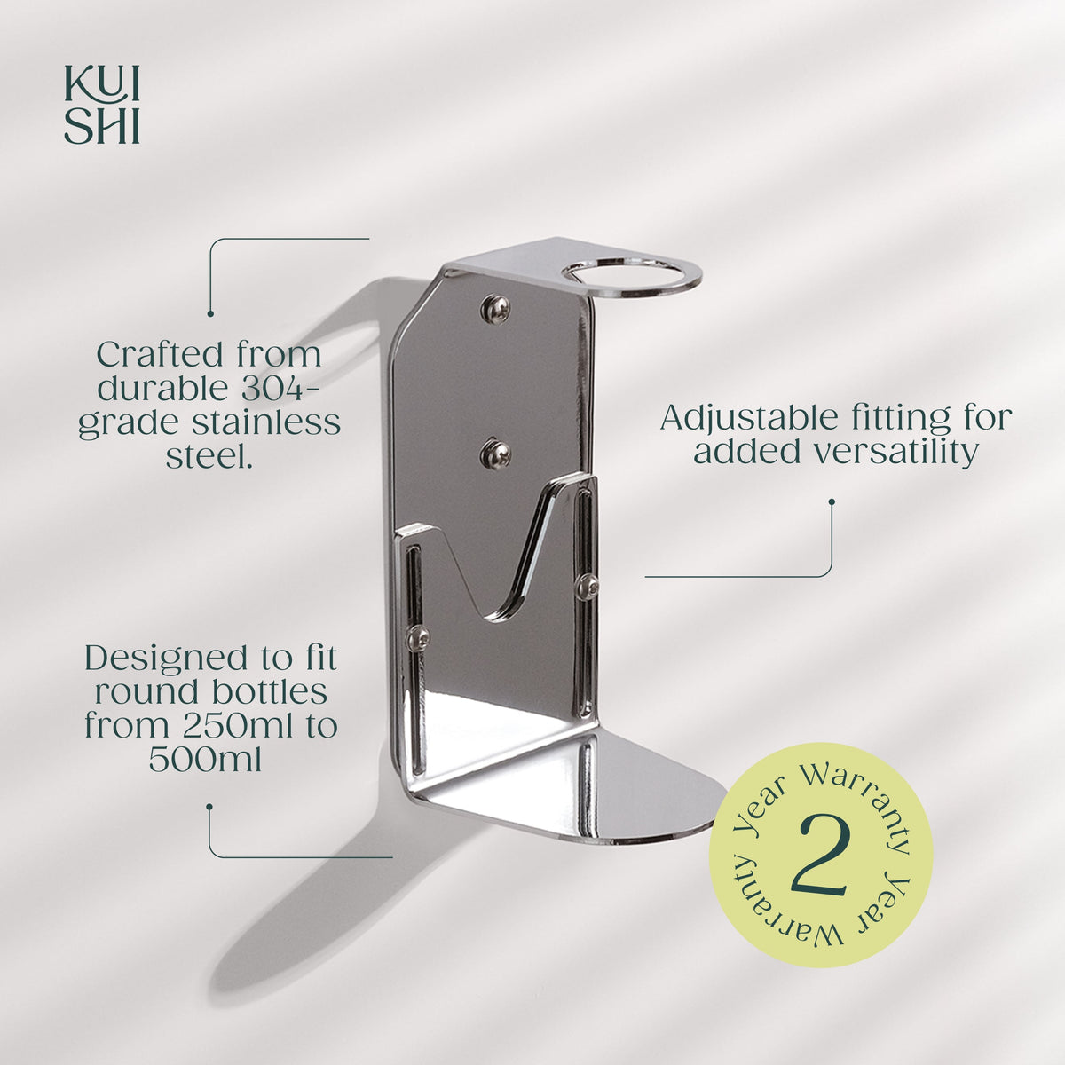 Chrome Single Bottle Holder