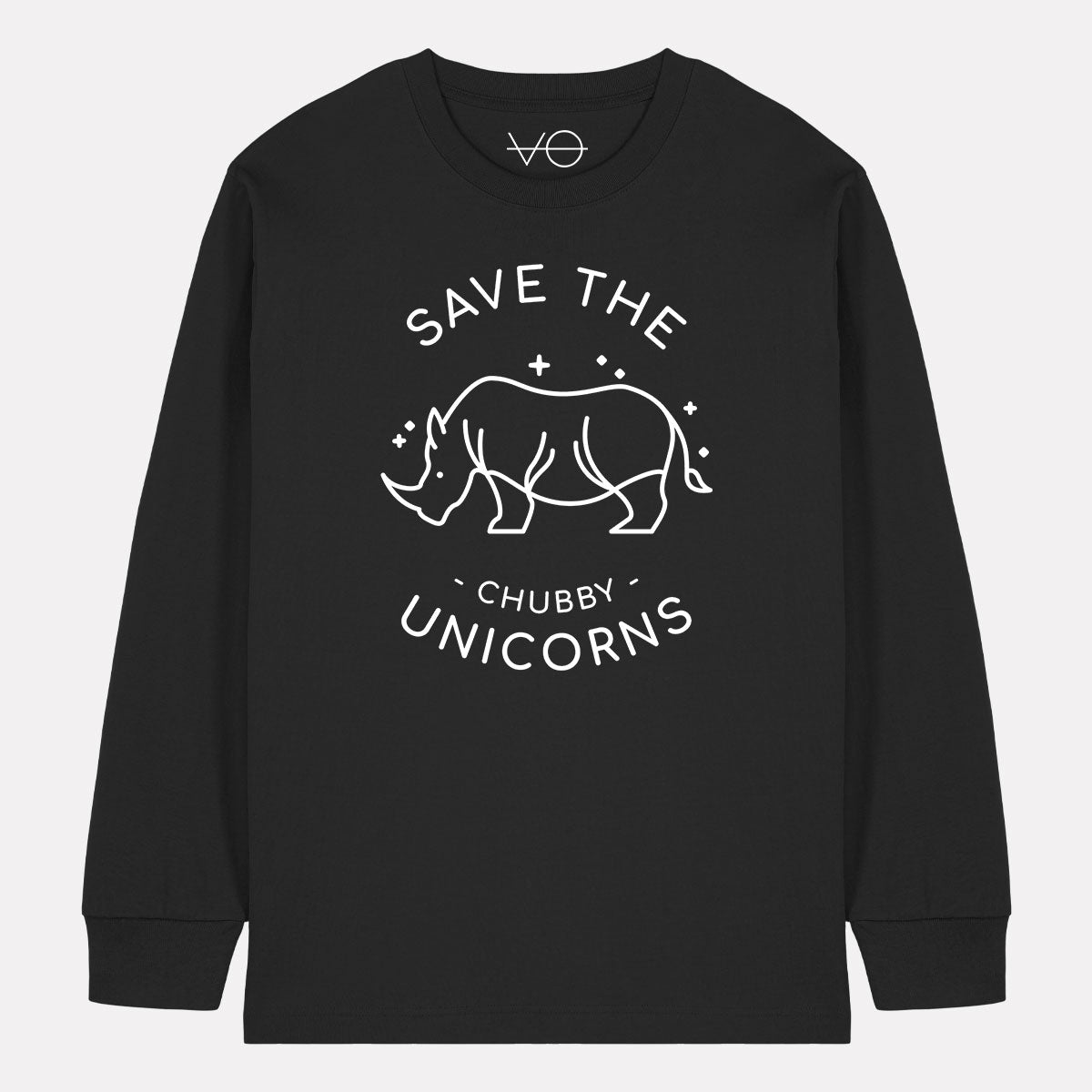 Save The Chubby Unicorns Long Sleeve T-Shirt (Unisex)