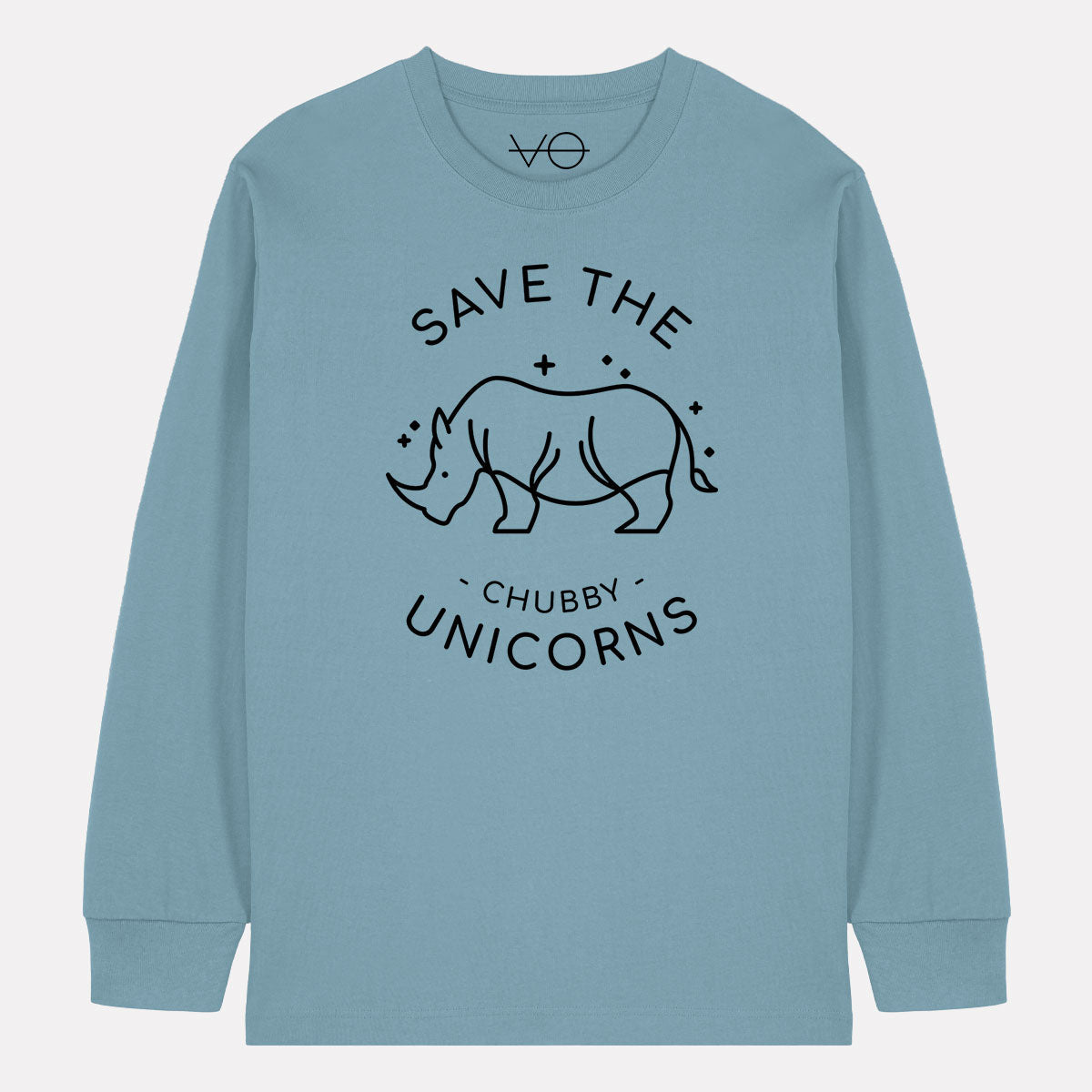 Save The Chubby Unicorns Long Sleeve T-Shirt (Unisex)