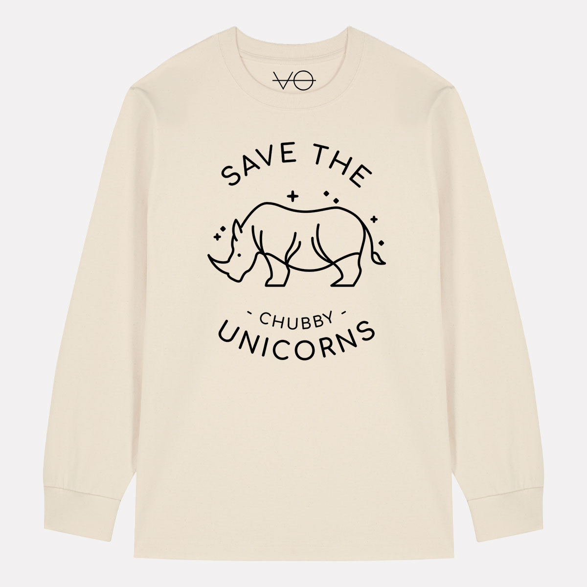 Save The Chubby Unicorns Long Sleeve T-Shirt (Unisex)