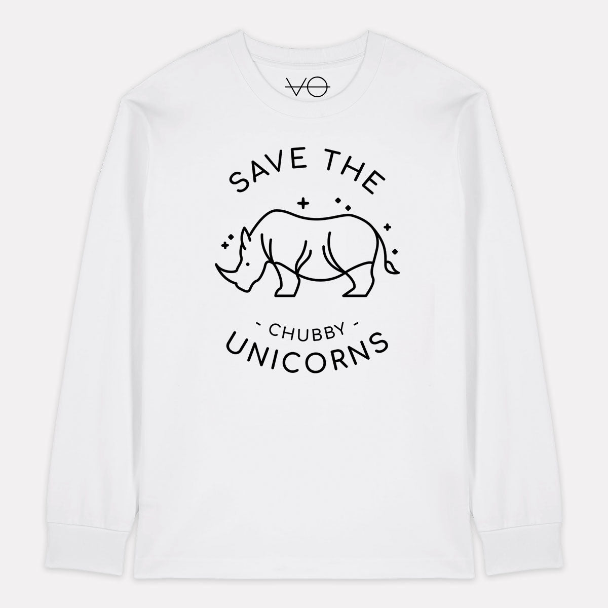 Save The Chubby Unicorns Long Sleeve T-Shirt (Unisex)