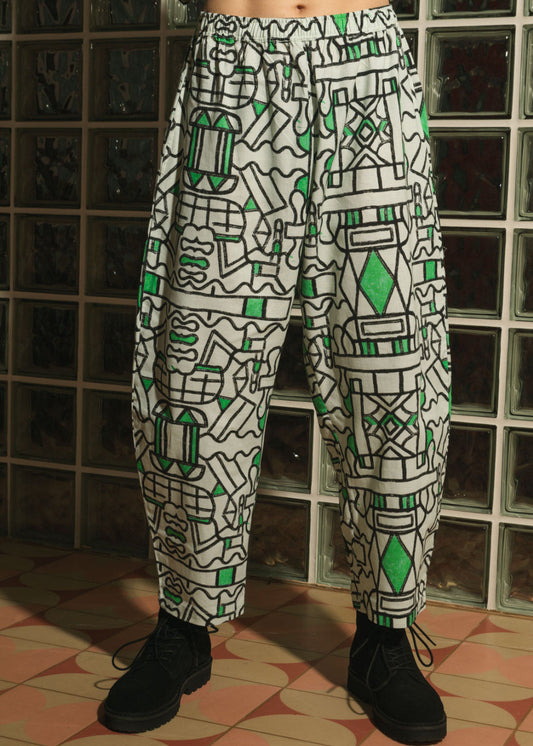 Organic Cotton and Linen Balloon Trousers