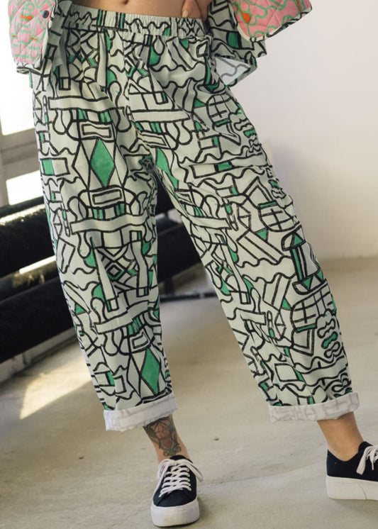 Organic Cotton and Linen Balloon Trousers