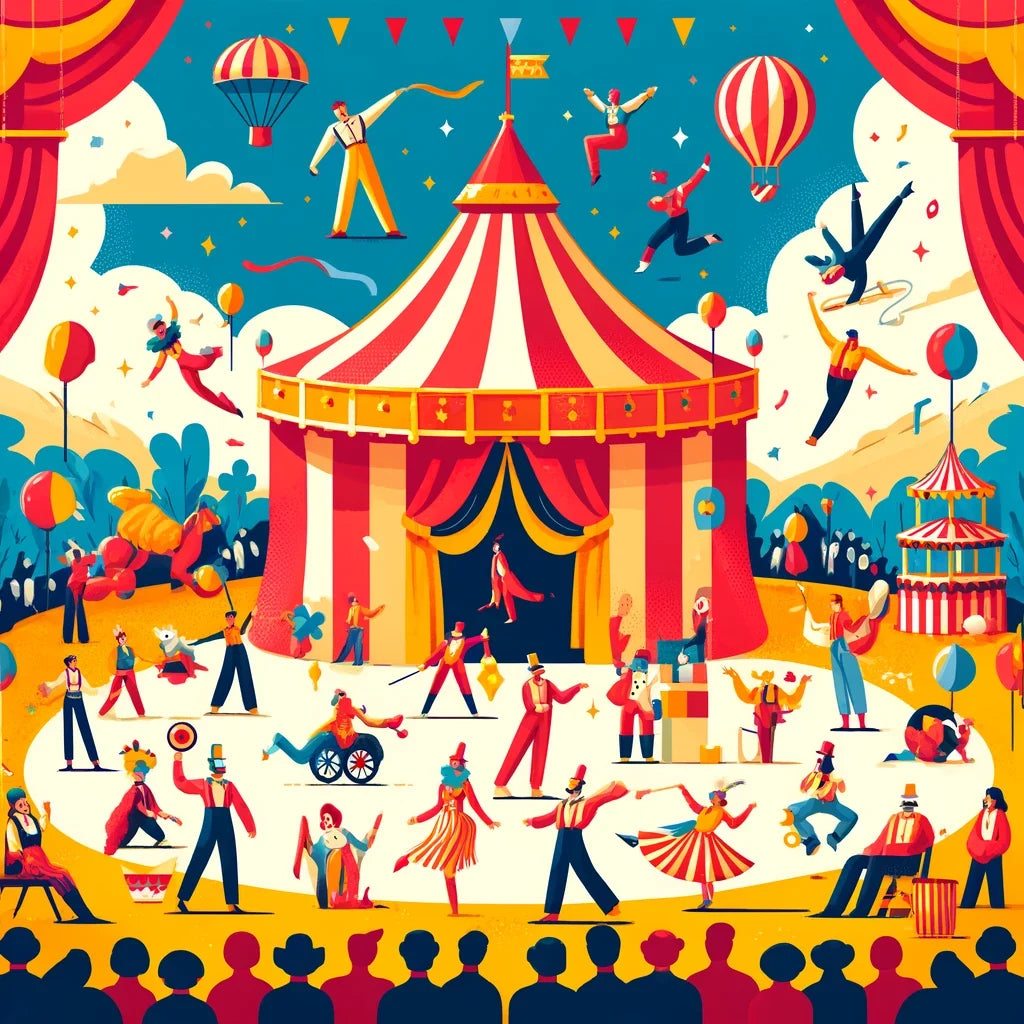 Circus Spectacle Canvas