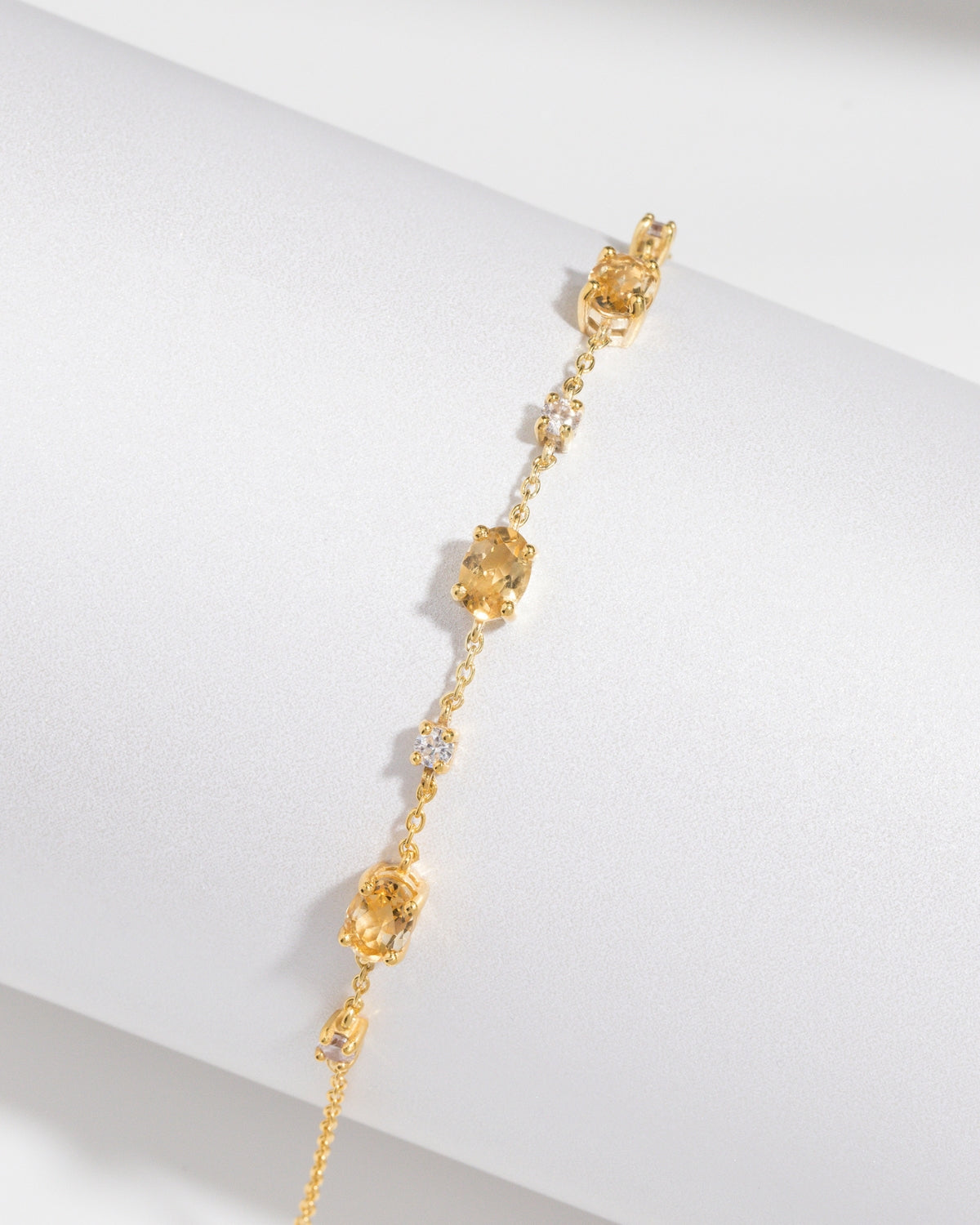 Mini Set 2 - Citrine Jewellery Set in 18k Gold Vermeil