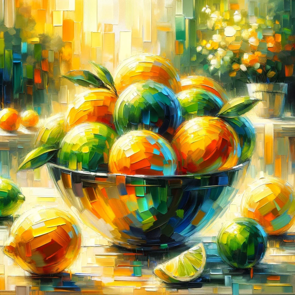 Citrus Symphony Cotton Cushion
