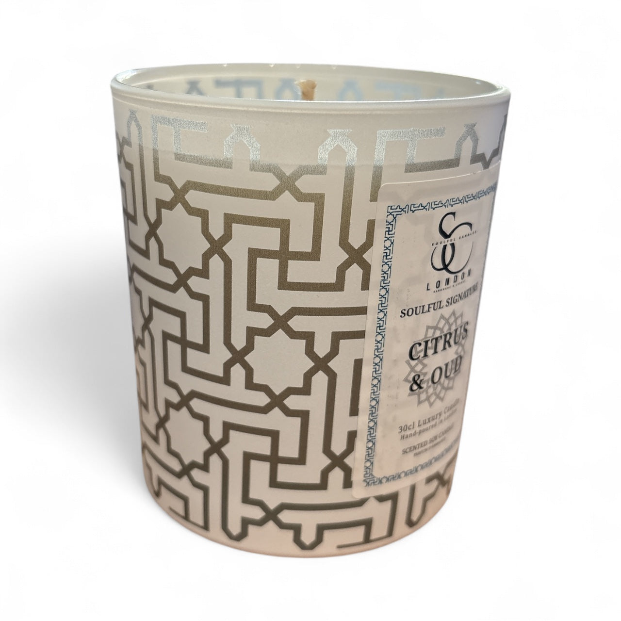 Citrus & Oud – Luxury Soy Candle (30cl)