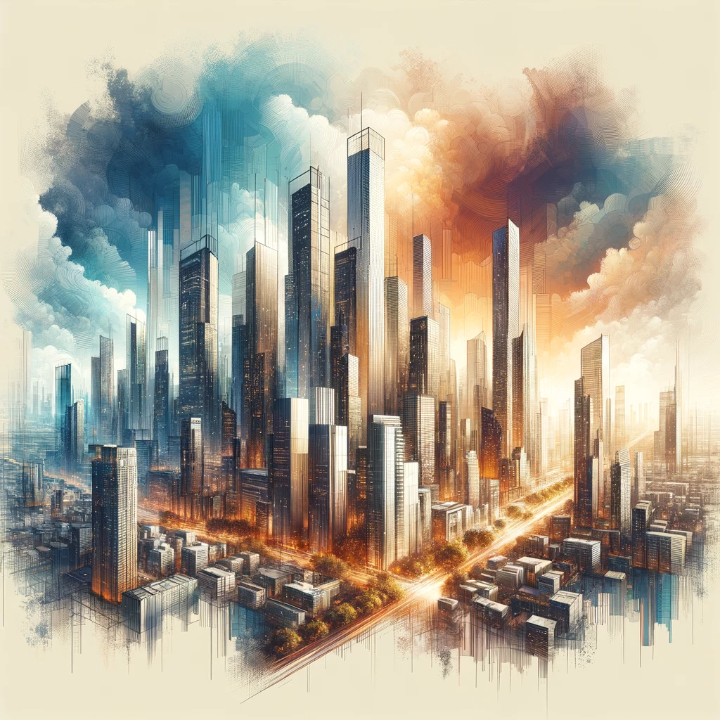 Cityscape Harmonics Canvas