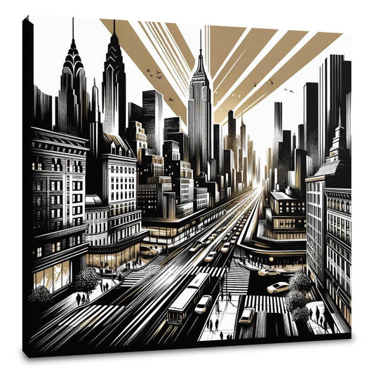 City Pulse: Urban Rhythms Canvas