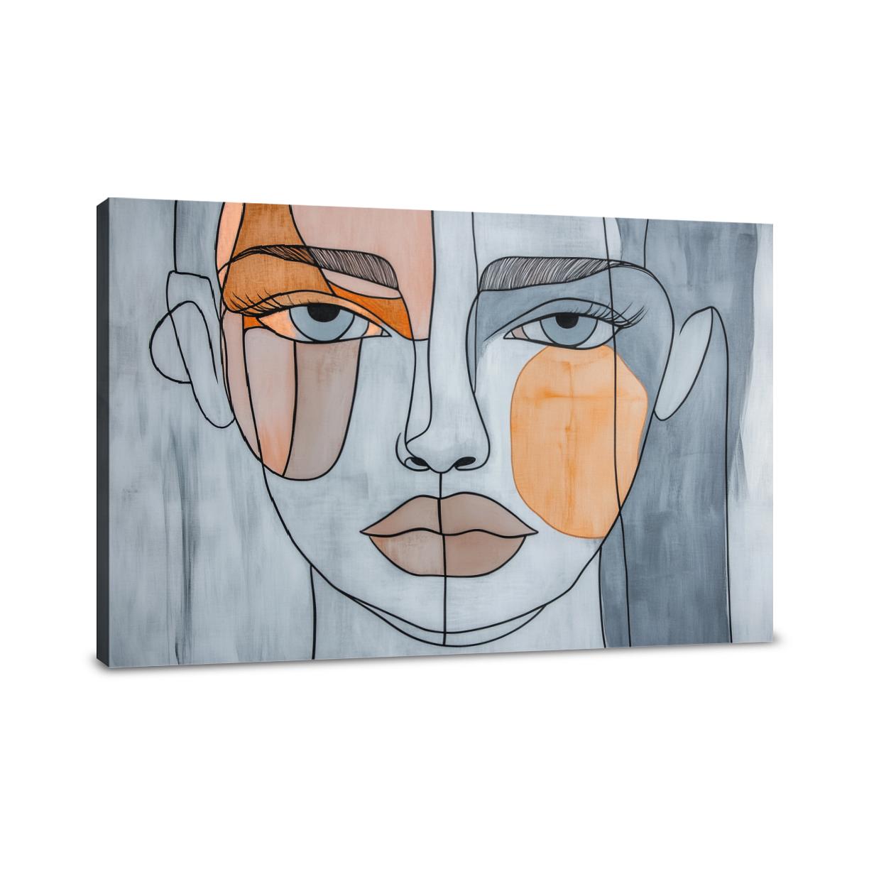 Abstract Face Harmony Canvas