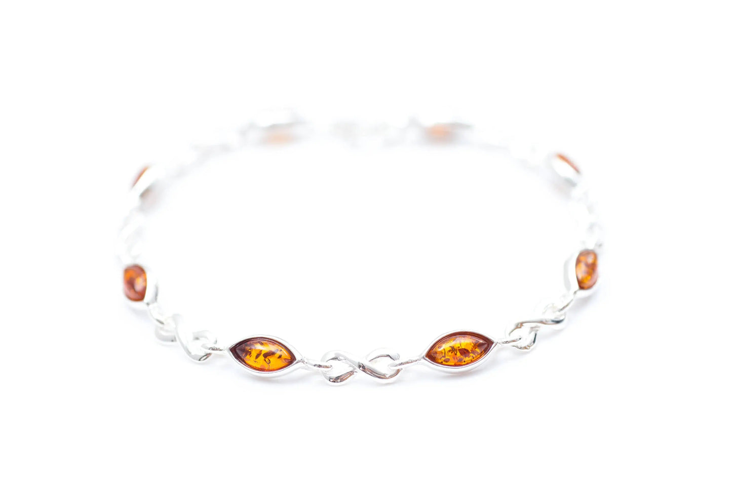 Classic Amber Infinity Bracelet