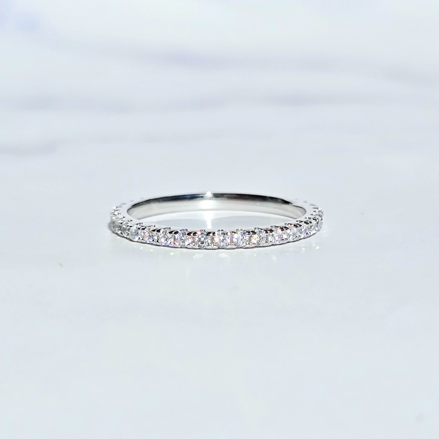 Classic Full Eternity Ring  (1.8 mm) in Sterling Silver