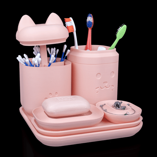 Essential Kit - Cute Kitty Inspired Home Organisation (Sleek & Versatile)