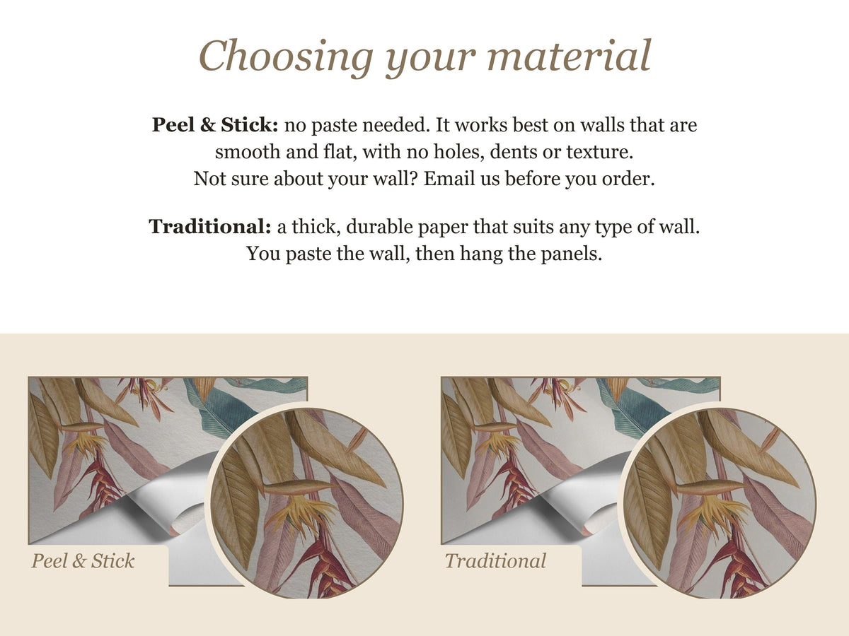 Nursery Floral Wallpaper | Kids Soft Garden Flowers Wall Mural | Peel and Stick or Traditional