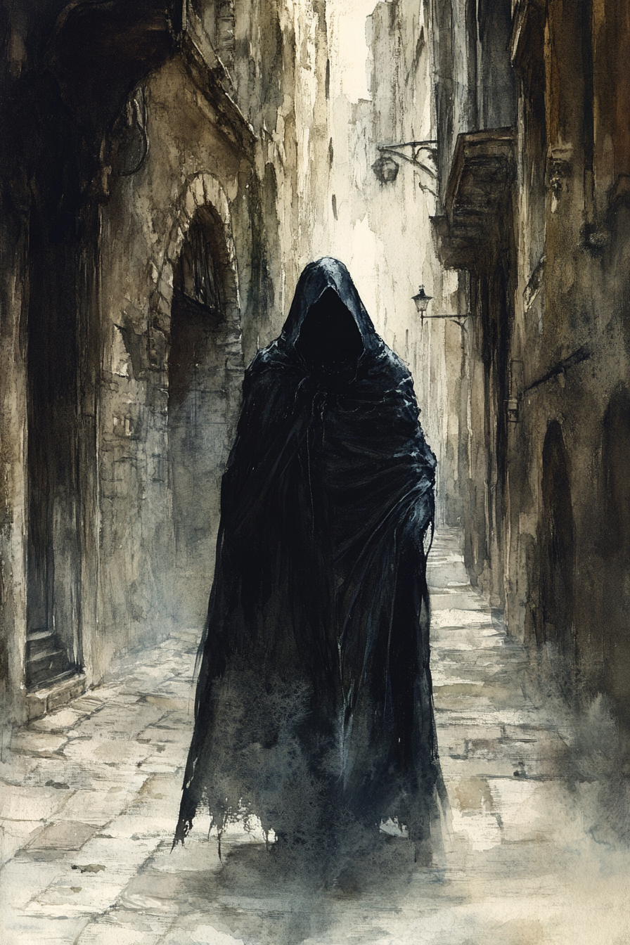 Cloaked Shadow Blade Canvas