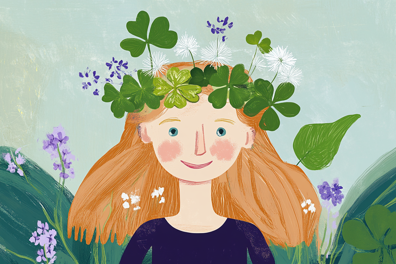 Clover Joy Illustration Canvas