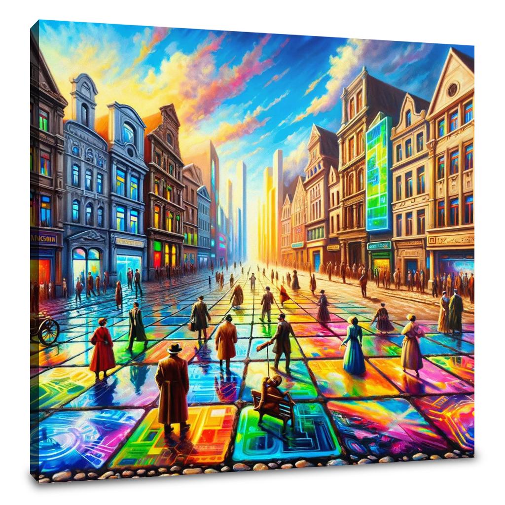 Timelines Converge Plaza Canvas