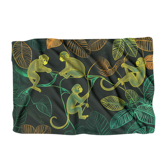 Swinging Monkeys Jungle Blanket