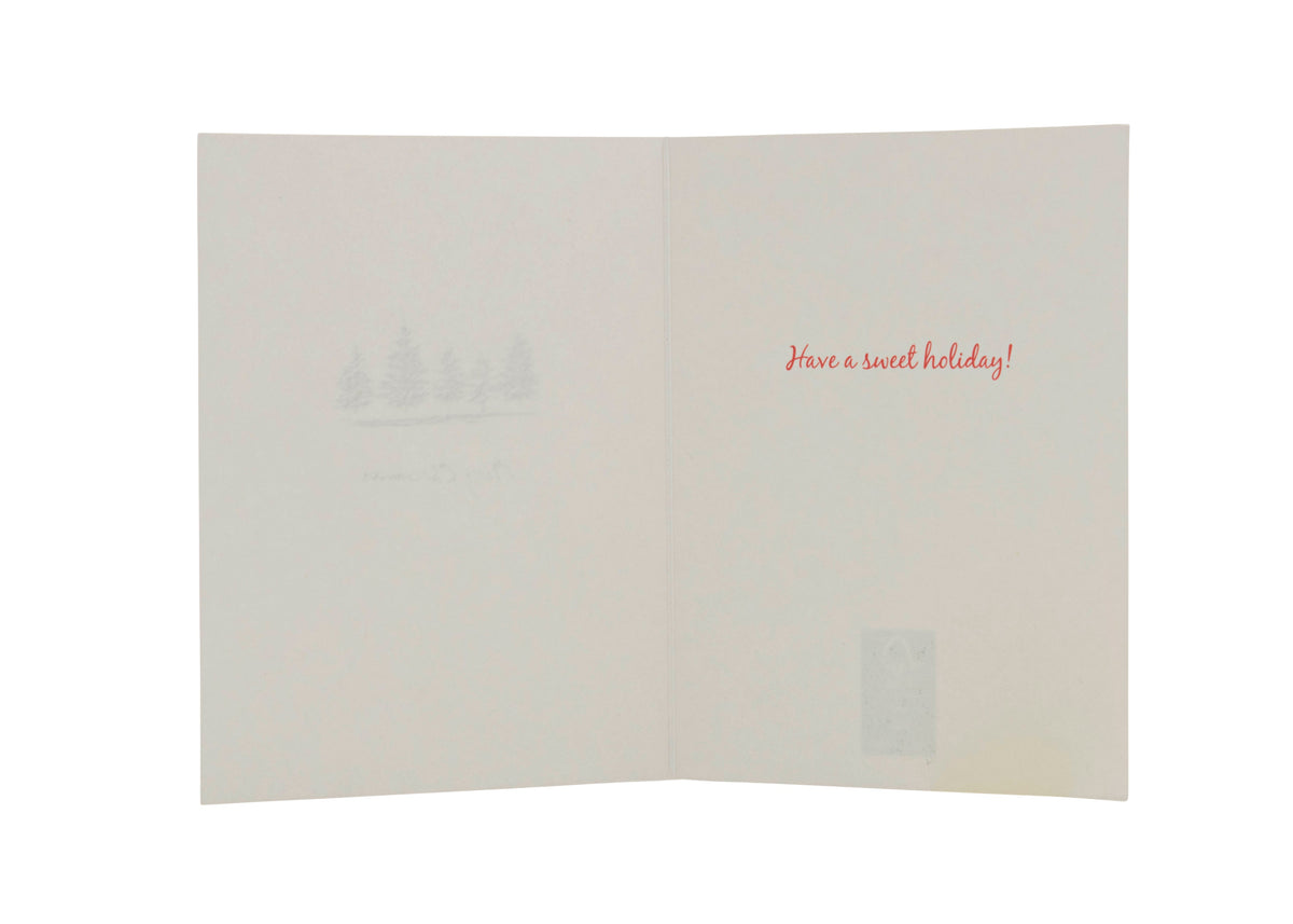 Collins Christmas Cards - Golden Tree Design - 10 Pack Festive Greeting Cards