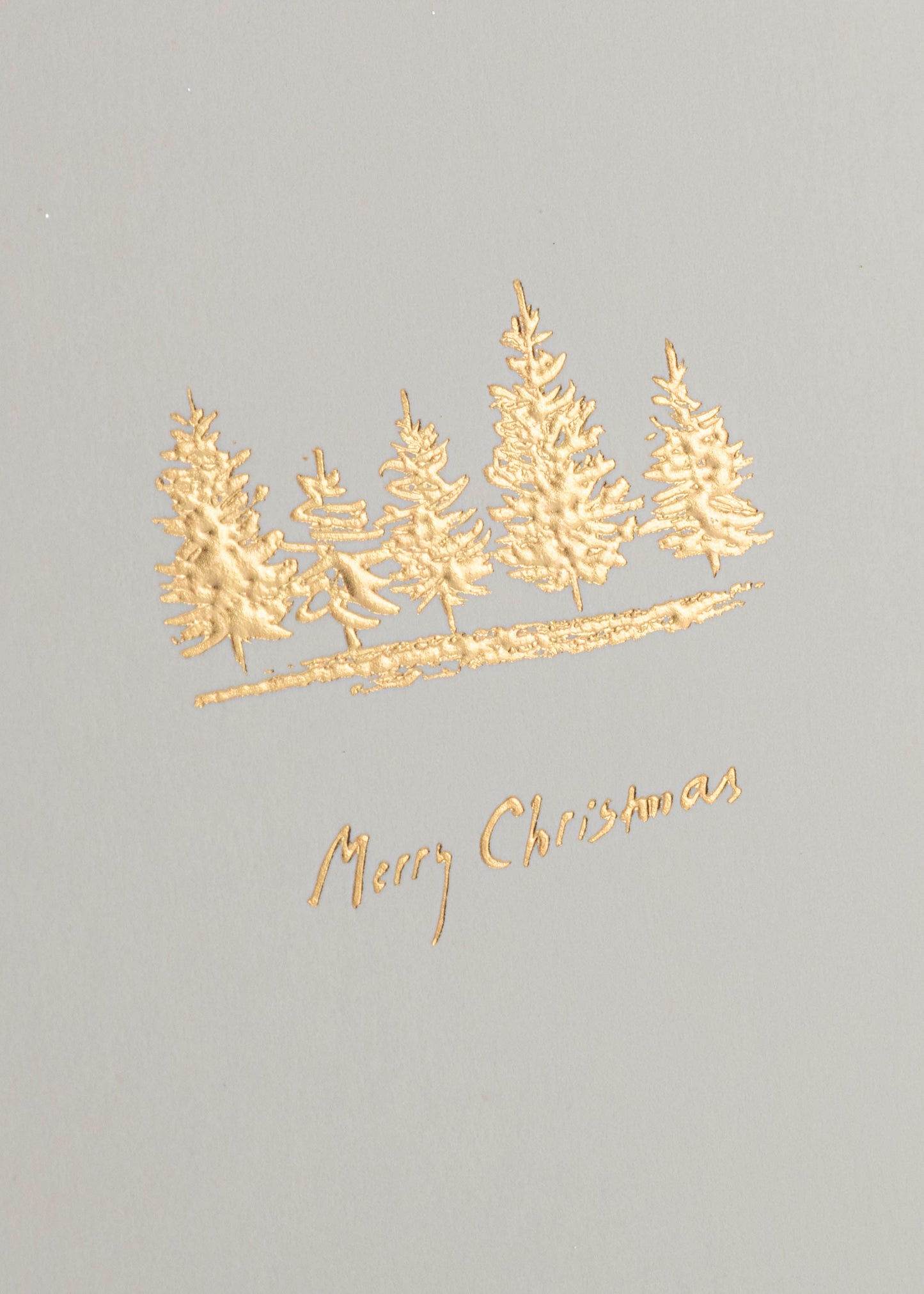 Collins Christmas Cards - Golden Tree Design - 10 Pack Festive Greeting Cards