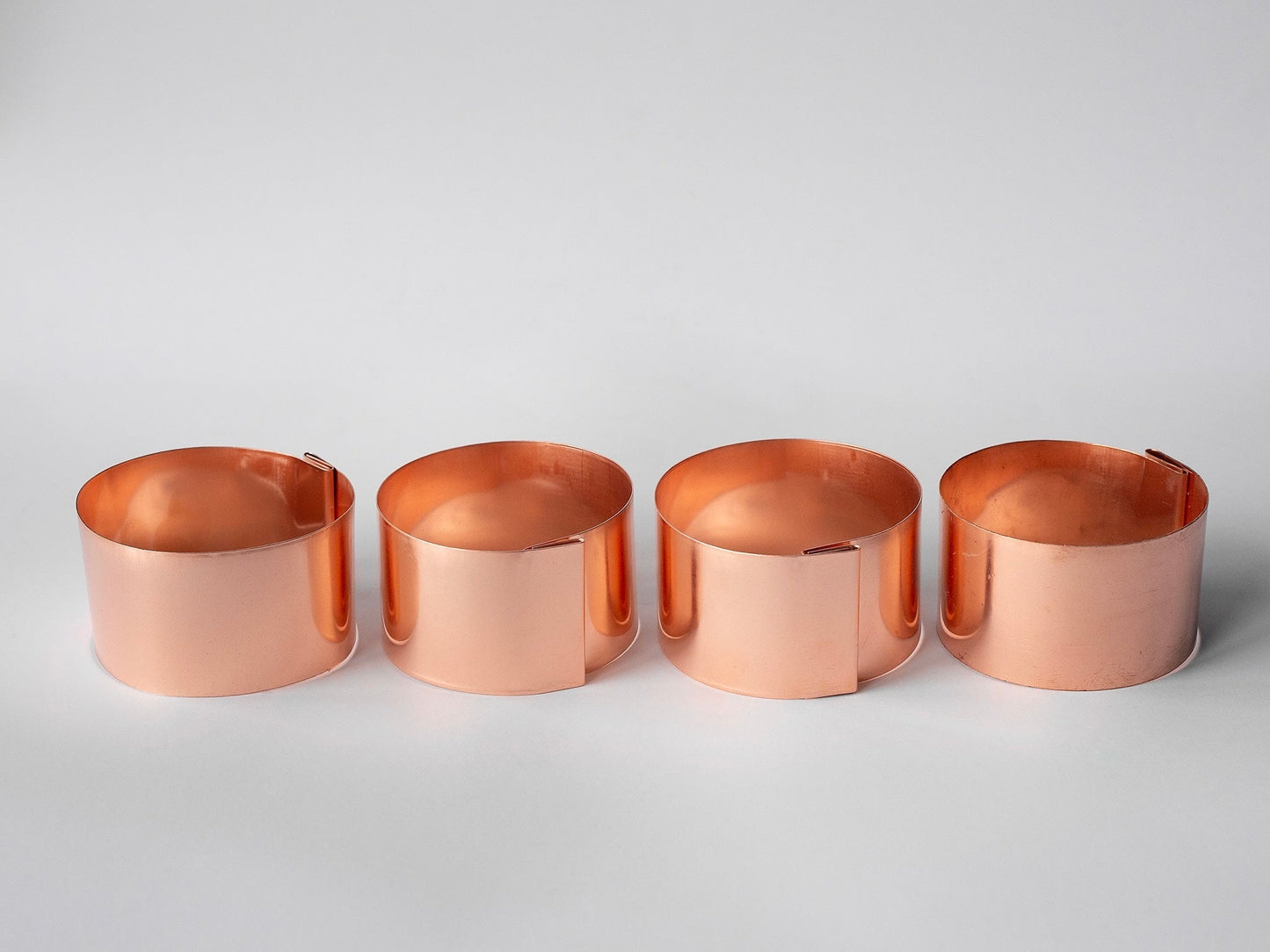 4 x 9cm Heavy Duty Copper Plant Rings Bundle