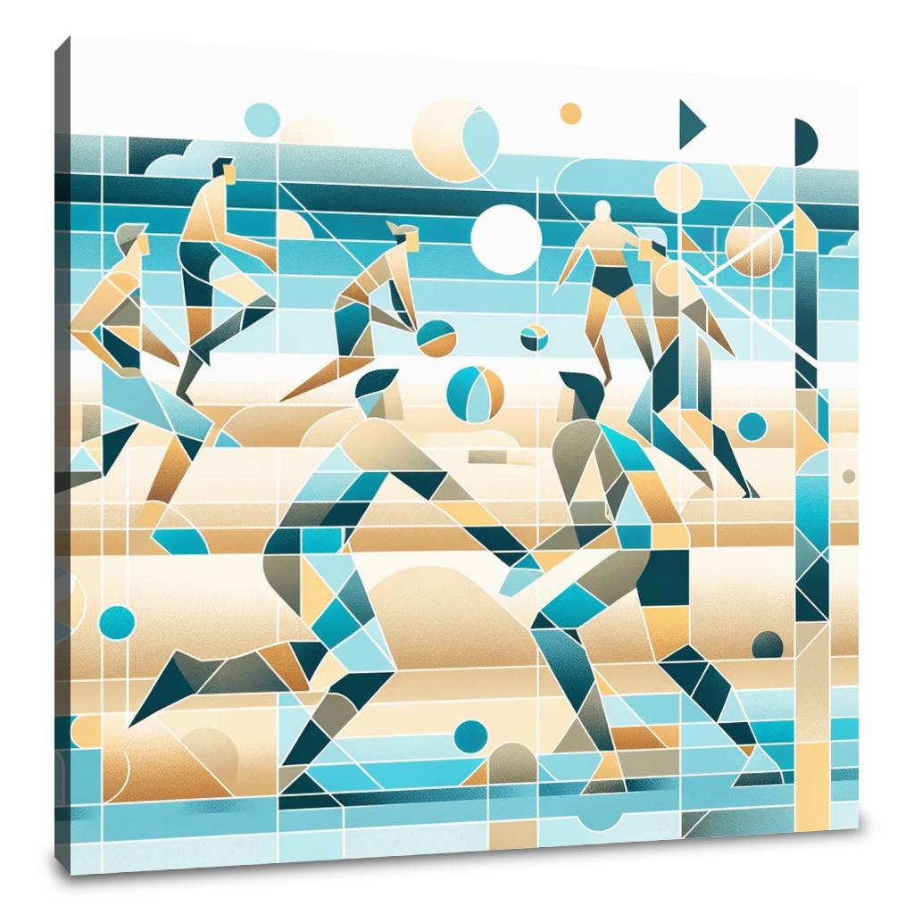 Beach Volleyball Vibes Canvas
