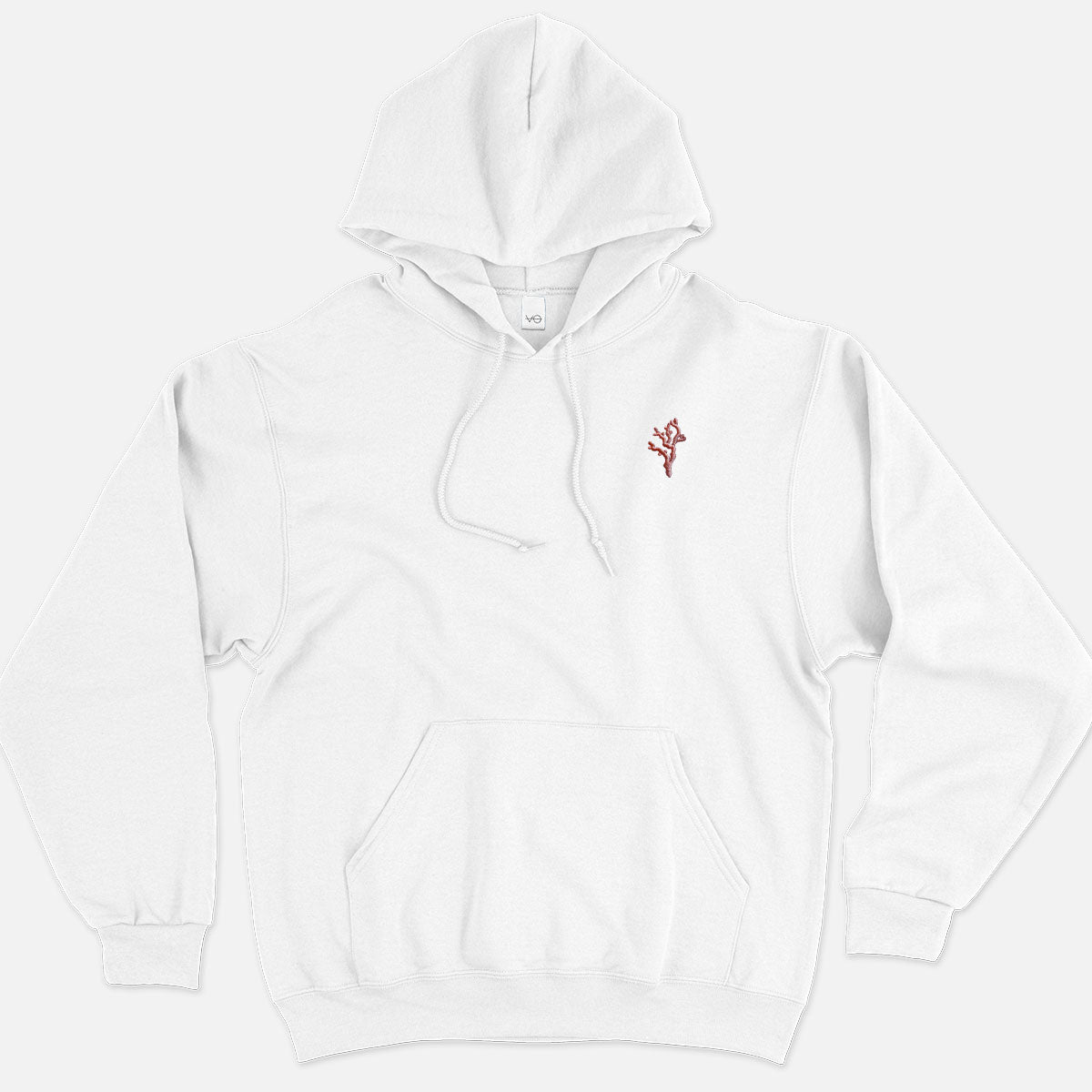 Coral Embroidered Hoodie (Unisex)
