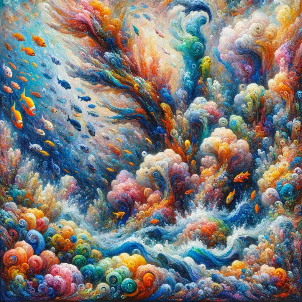 Coral Harmony Canvas