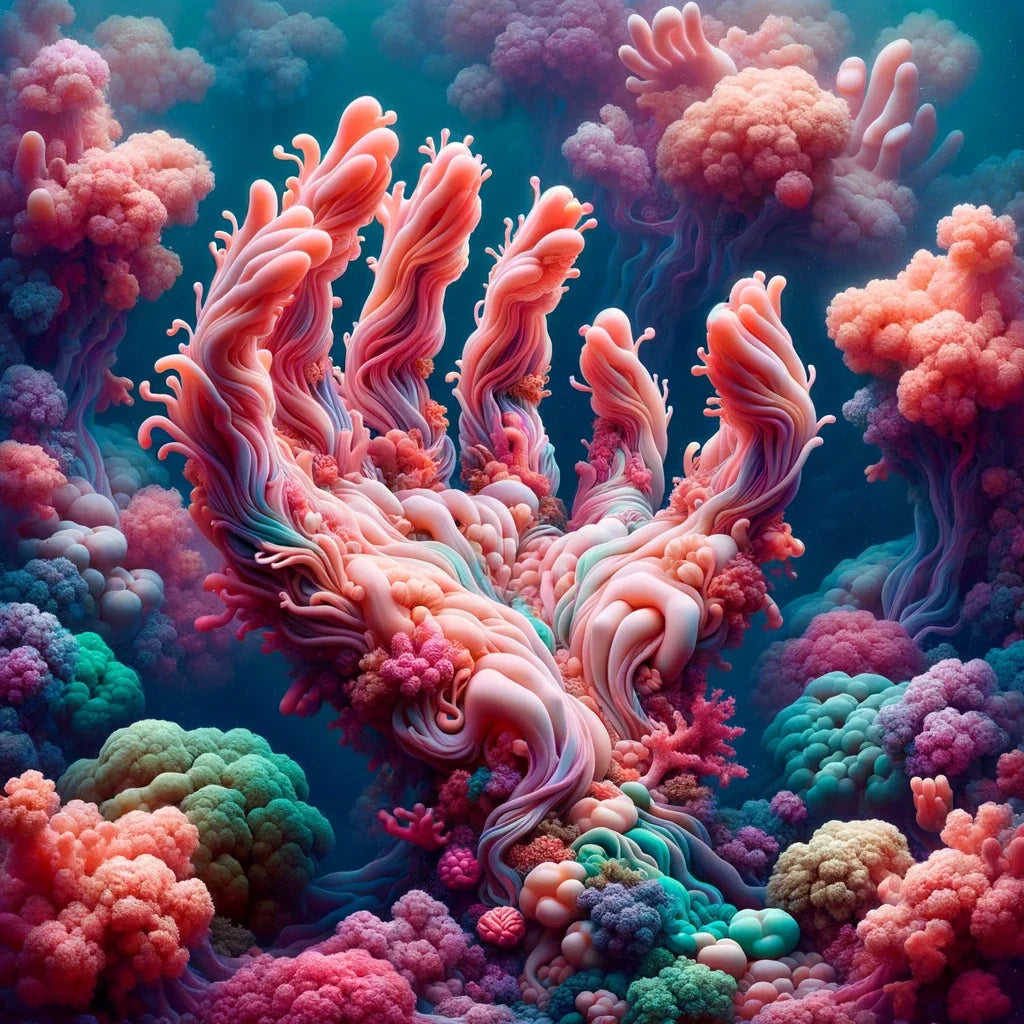 Coral Reverie Canvas