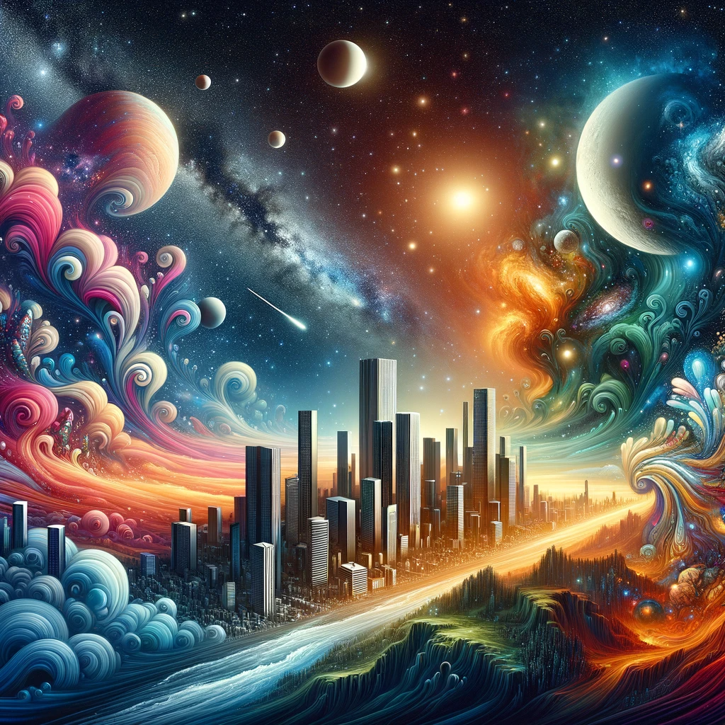 Cosmic Fusion: Modern Mysteries Canvas