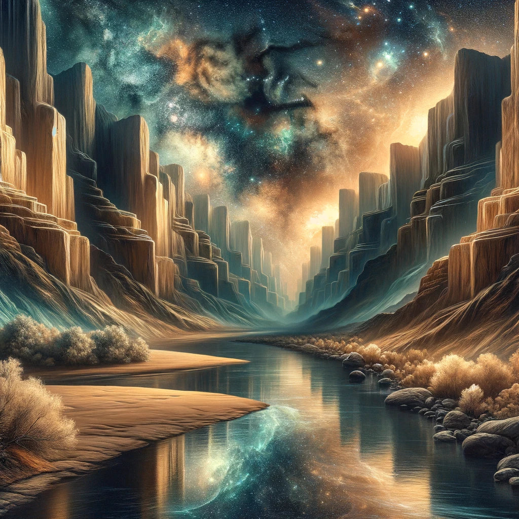 Cosmic Canyon Cotton Cushion