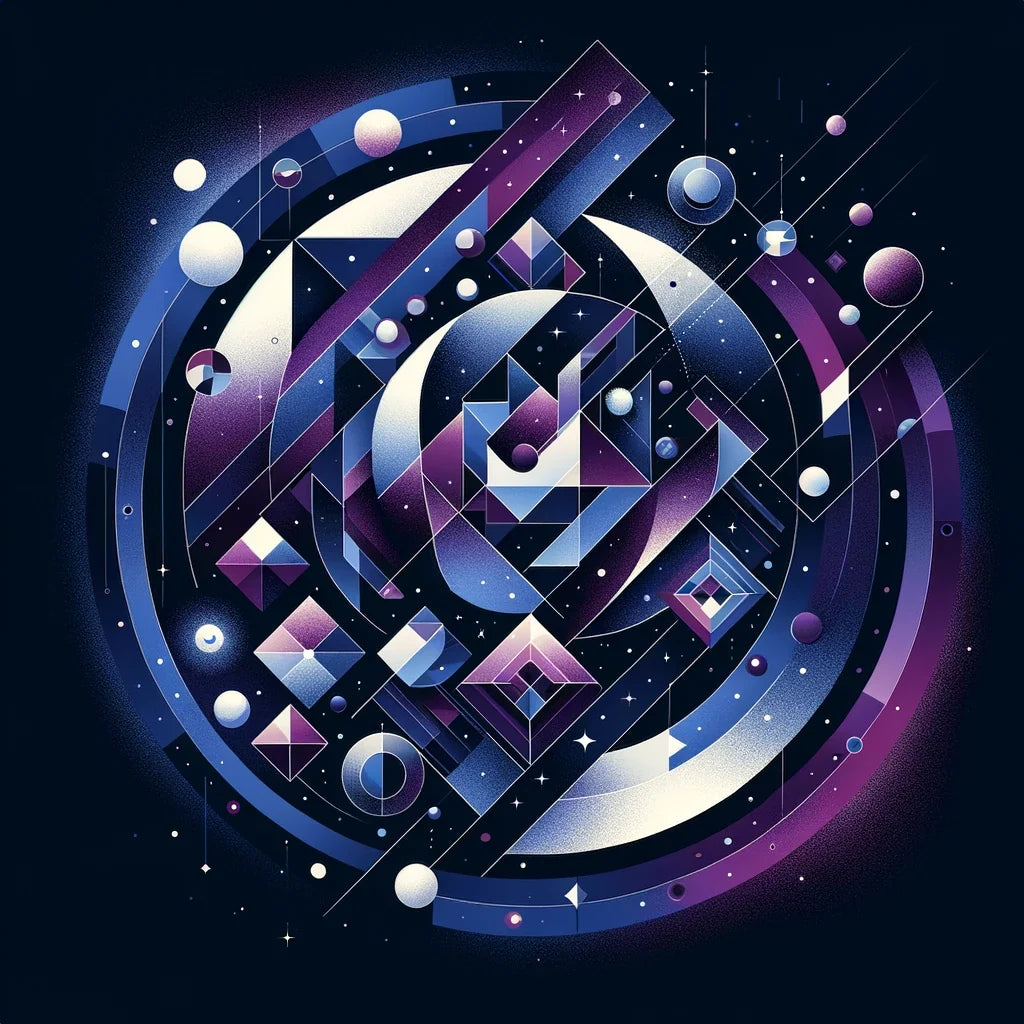 Cosmic Dance in Geometry Canvas