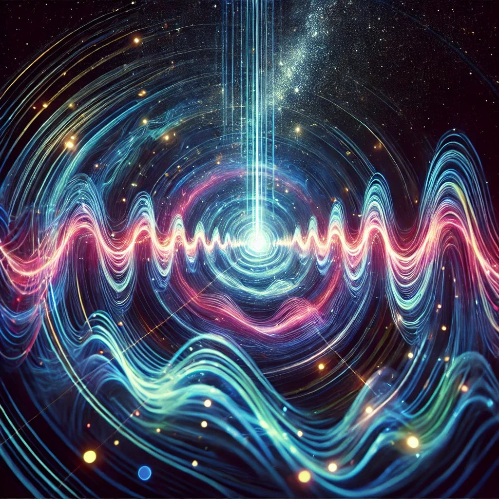 Cosmic Energy Waves Canvas