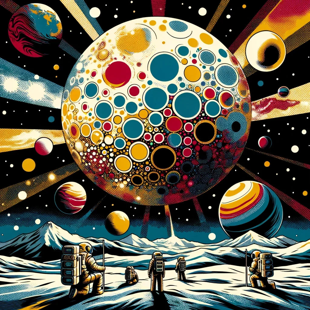 Cosmic Pop Exploration Cotton Cushion